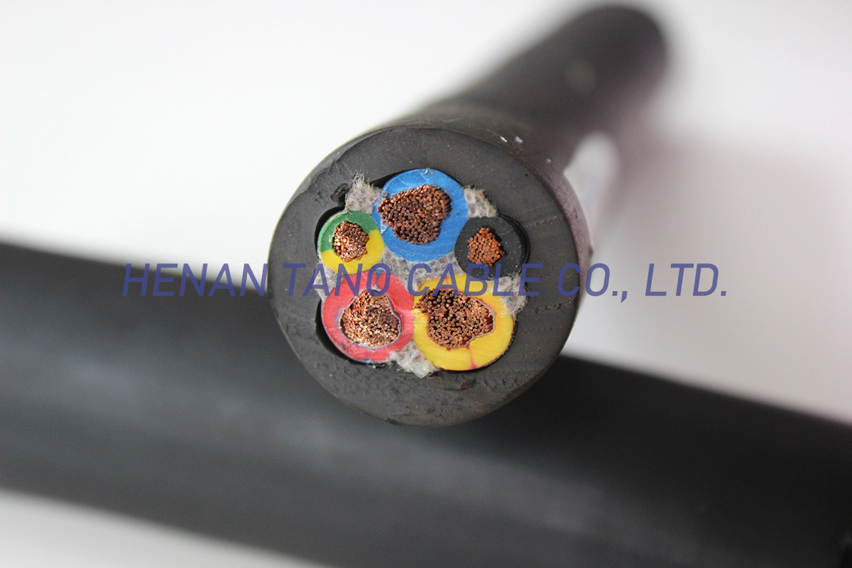 Heavy duty portable power cable use in industry and mining