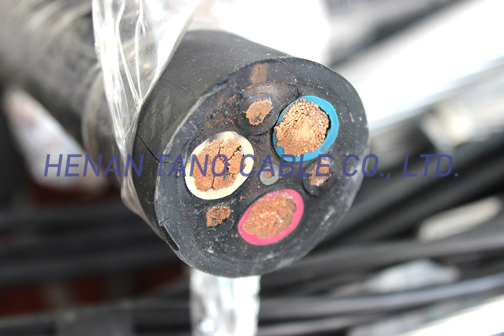 Heavy duty and medium duty rubber sheathed cable