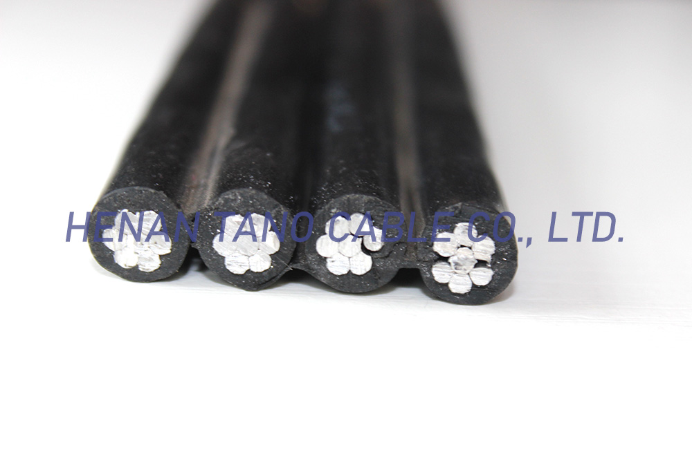 Manufacturer custom abc four core parallel aerial bundled cable